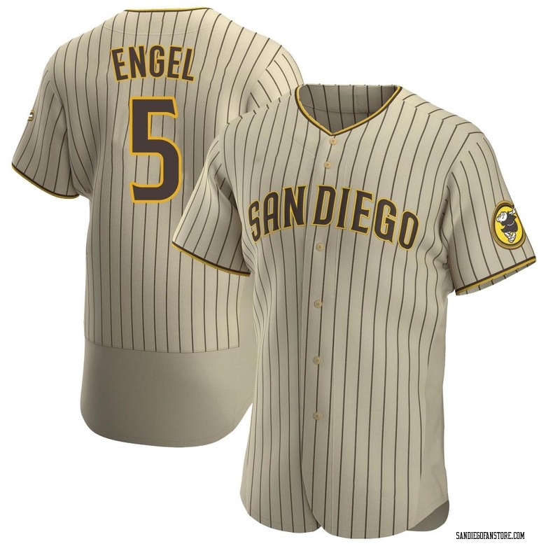 Adam Engel Men's San Diego Padres Alternate Jersey - Tan/Brown Authentic