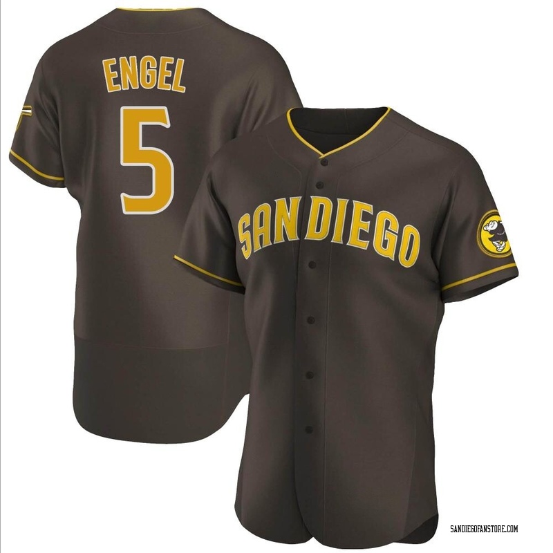 Adam Engel Men's San Diego Padres Road Jersey - Brown Authentic