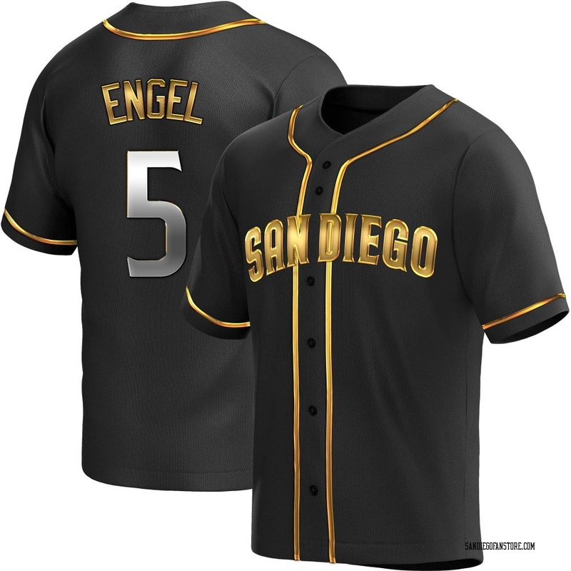 Adam Engel Youth San Diego Padres Alternate Jersey - Black Golden Replica