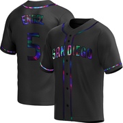 Adam Engel Youth San Diego Padres Alternate Jersey - Black Holographic Replica