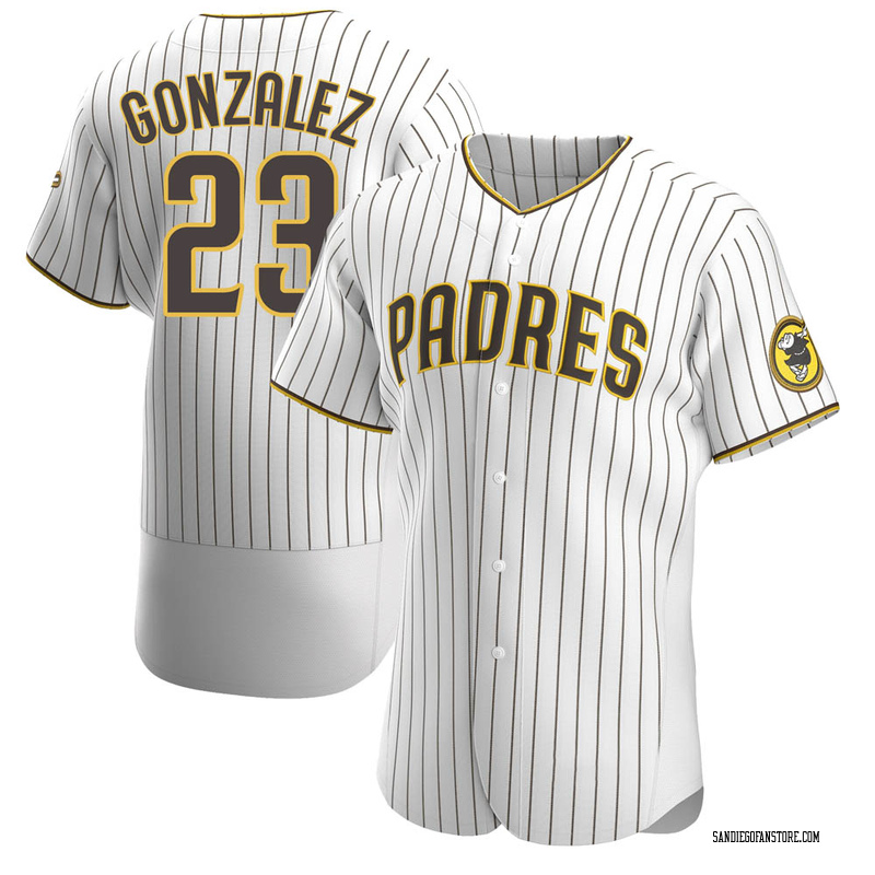 Adrian Gonzalez Men's San Diego Padres Home Jersey - White/Brown Authentic