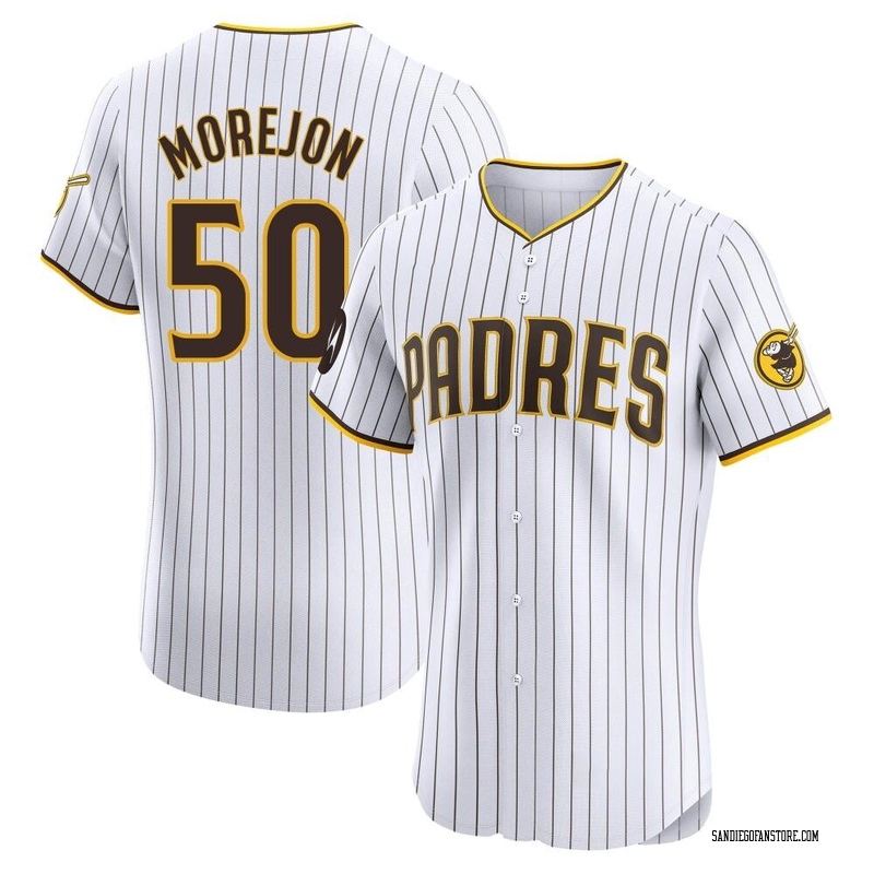 Adrian Morejon Men's San Diego Padres Home Patch Jersey - White Elite