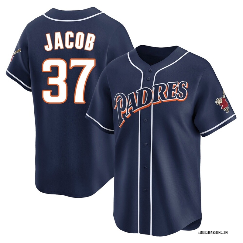 Alek Jacob Men's San Diego Padres Cooperstown Collection Jersey - Navy Limited
