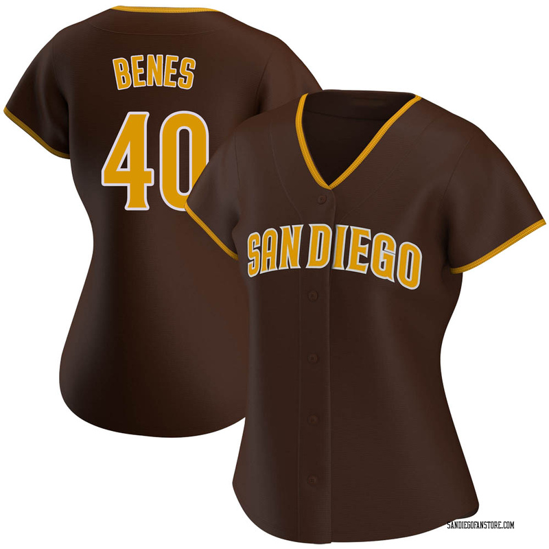 Andy Benes Women's San Diego Padres Road Jersey - Brown Replica