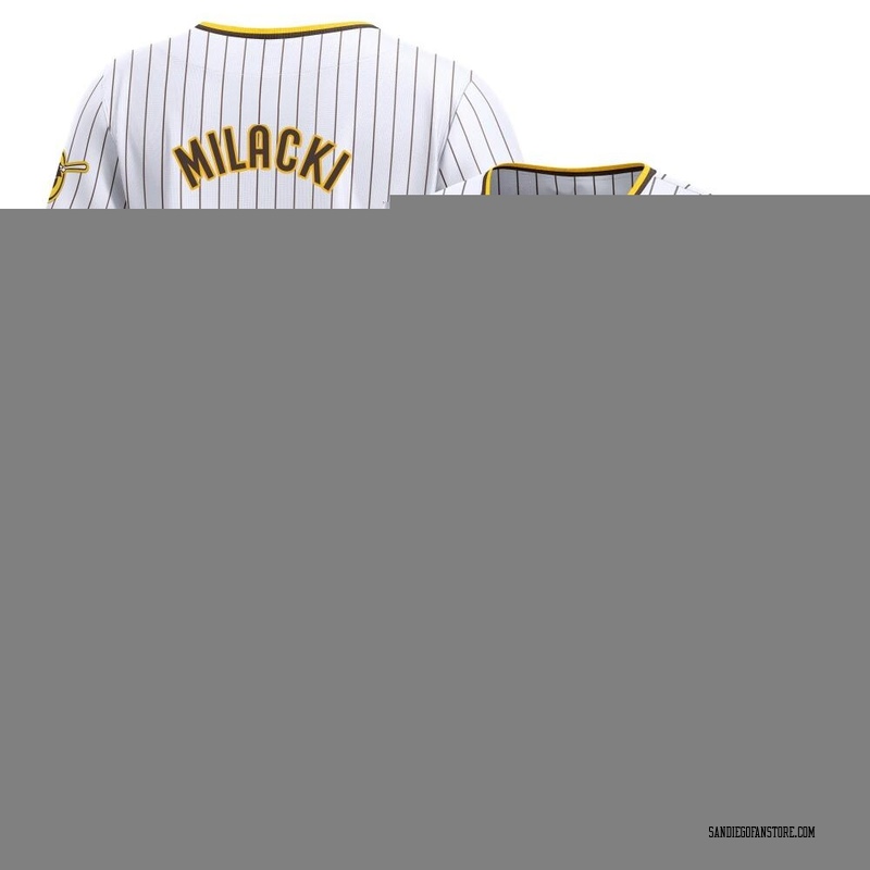 Bobby Milacki Women's San Diego Padres Home Jersey - White Limited