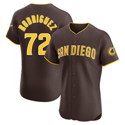 Bradgley Rodriguez Men's San Diego Padres Road Vapor Premier Jersey - Brown Elite