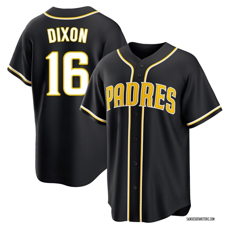 Brandon Dixon Men's San Diego Padres Fashion Out Jersey - Black Replica