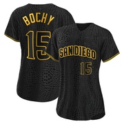 Bruce Bochy Women's San Diego Padres Snake Skin City Jersey - Black Authentic