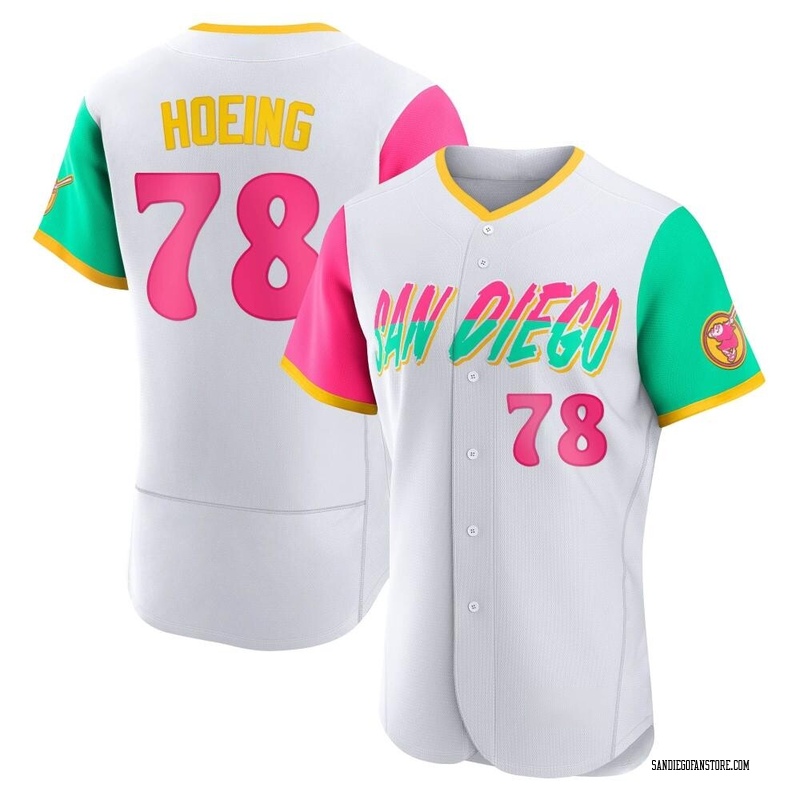 Bryan Hoeing Men's San Diego Padres 2022 City Connect Jersey - White Authentic