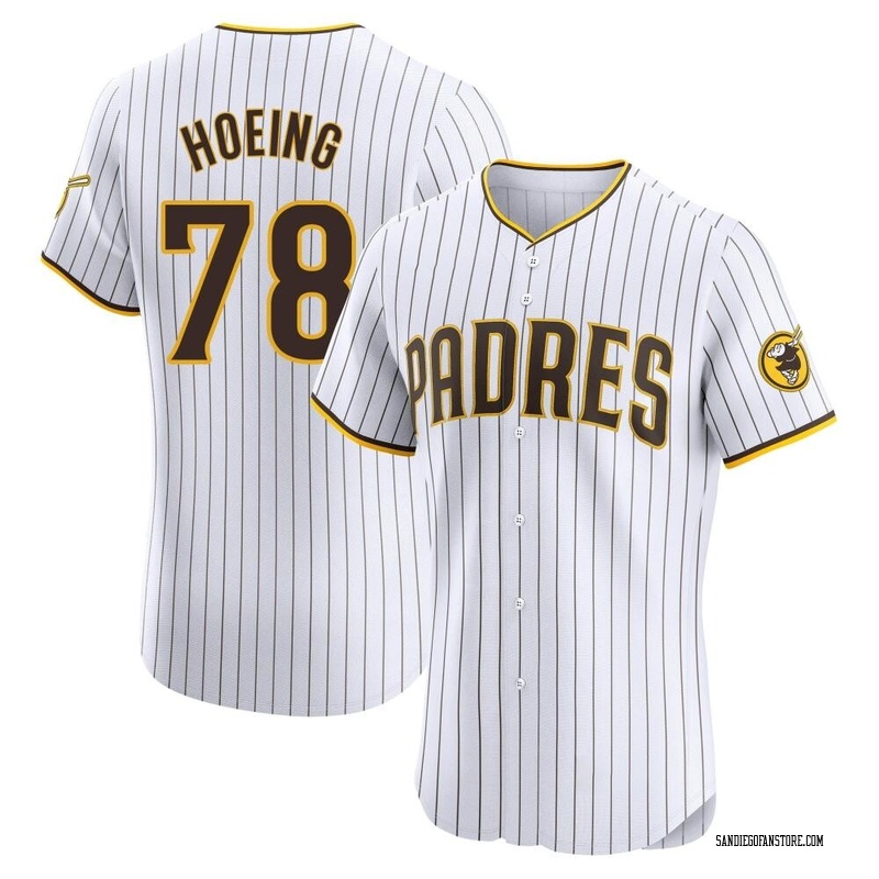 Bryan Hoeing Men's San Diego Padres Home Jersey - White Elite