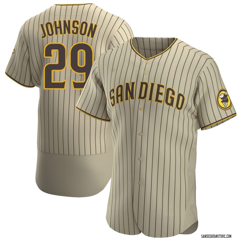Bryce Johnson Men's San Diego Padres Alternate Jersey - Tan/Brown Authentic