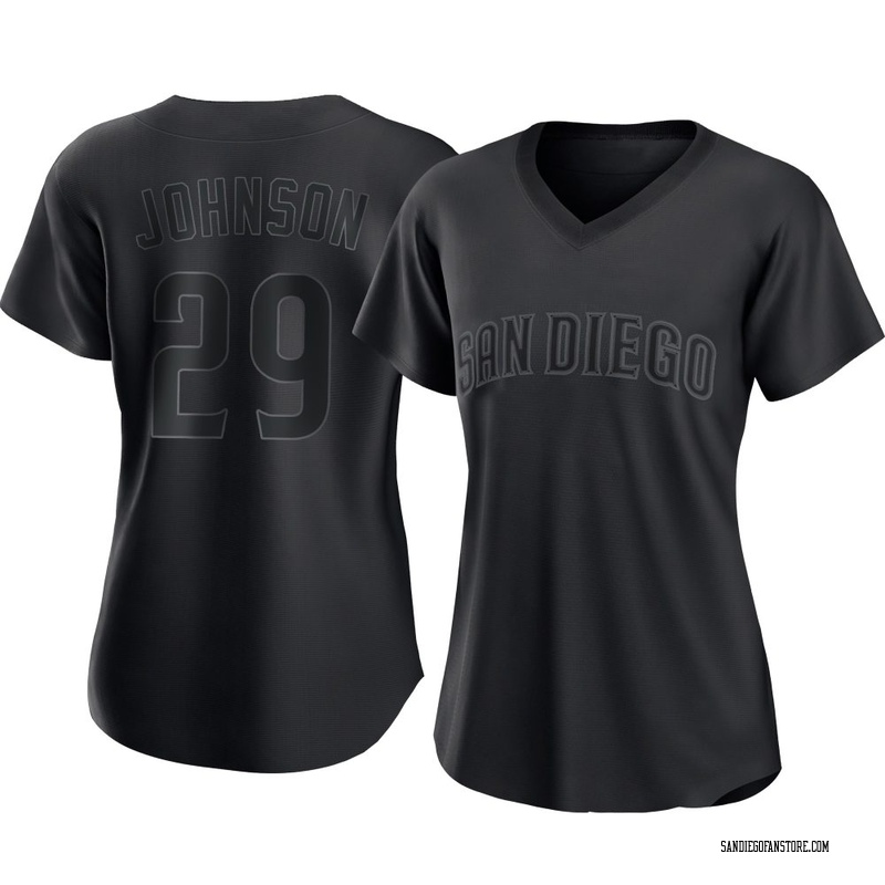 Bryce Johnson Women's San Diego Padres Pitch Fashion Jersey - Black Authentic