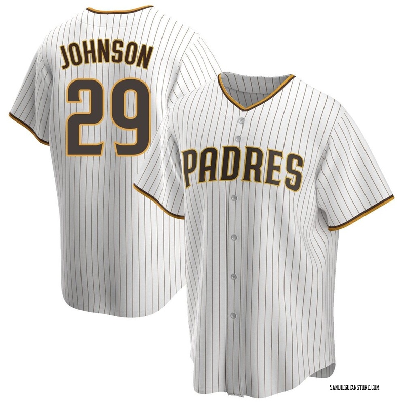 Bryce Johnson Youth San Diego Padres Home Jersey - White/Brown Replica