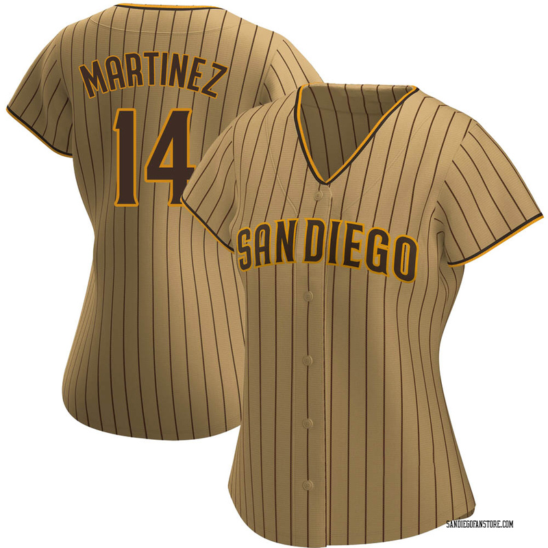 Carmelo Martinez Women's San Diego Padres Alternate Jersey - Tan/Brown Replica