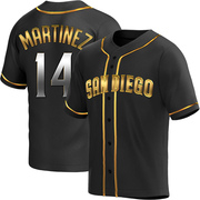 Carmelo Martinez Youth San Diego Padres Alternate Jersey - Black Golden Replica