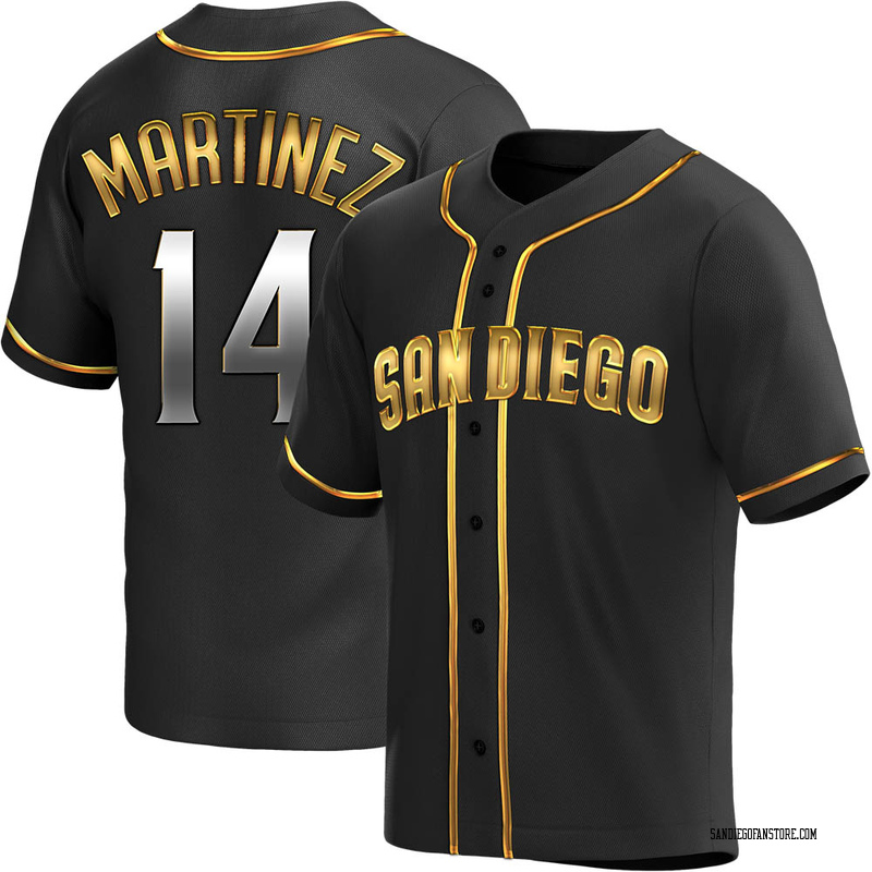 Carmelo Martinez Youth San Diego Padres Alternate Jersey - Black Golden Replica