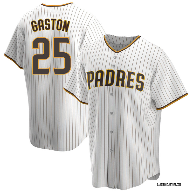 Cito Gaston Men's San Diego Padres Home Jersey - White/Brown Replica