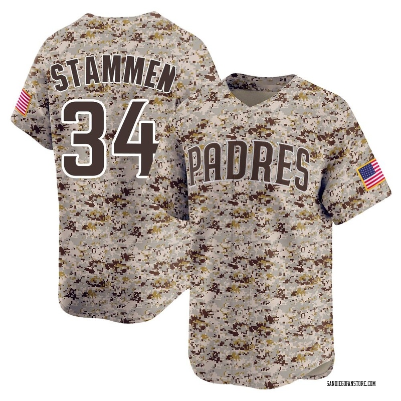 Craig Stammen Men's San Diego Padres 2nd Alternate Jersey - Camo Limited