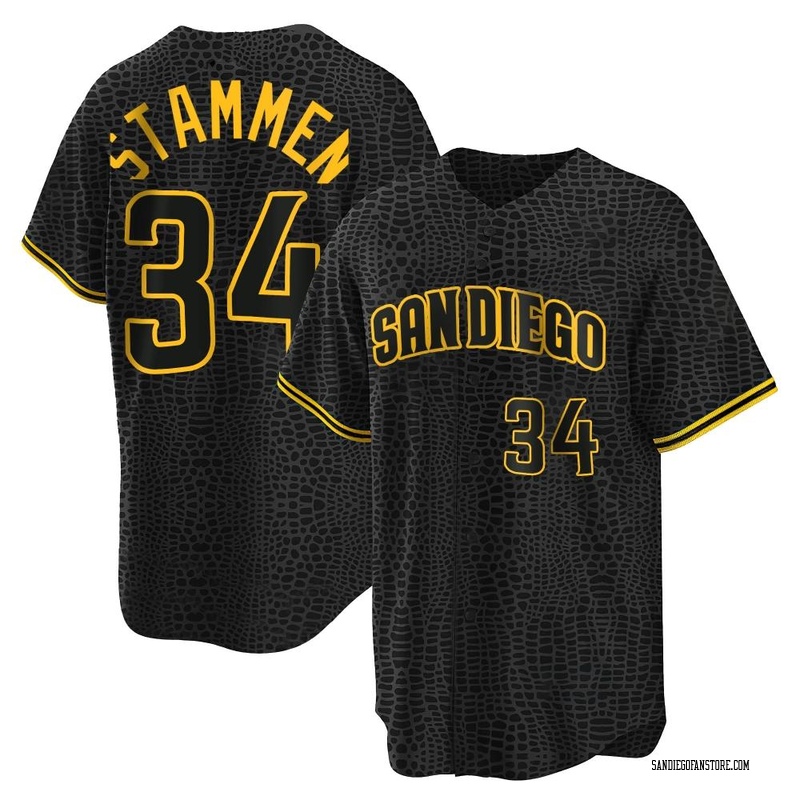 Craig Stammen Youth San Diego Padres Snake Skin City Jersey - Black Replica