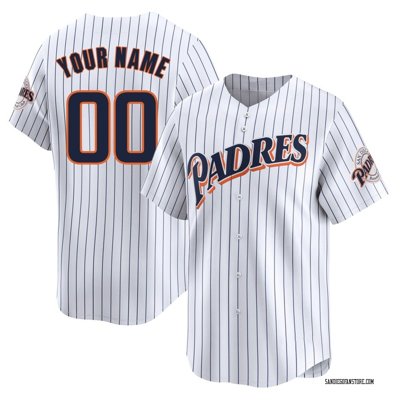 Custom Men's San Diego Padres Cooperstown Collection Jersey - White Limited