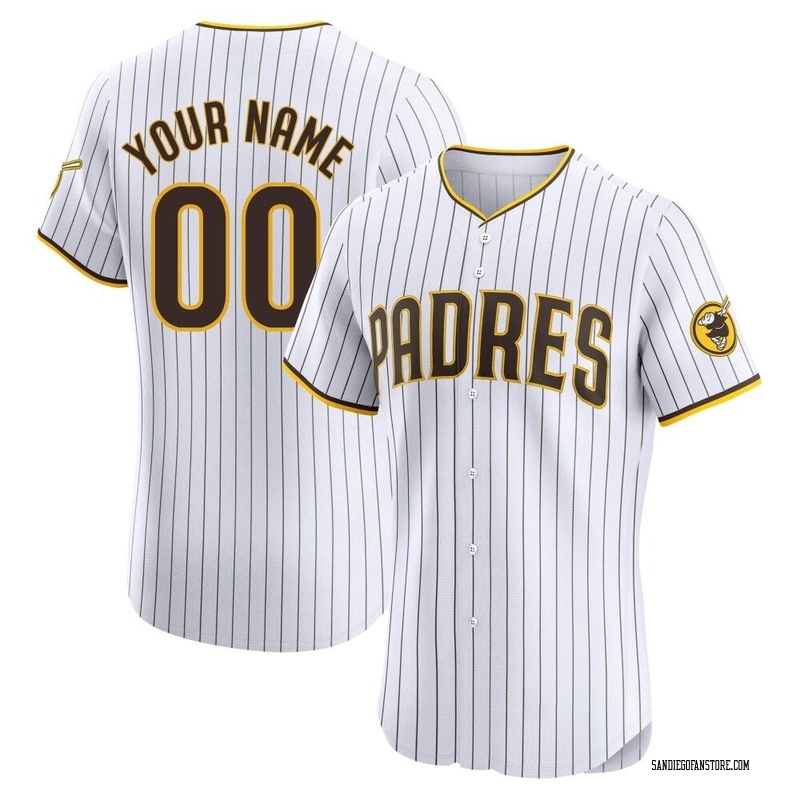 Custom Men's San Diego Padres Home Jersey - White Elite