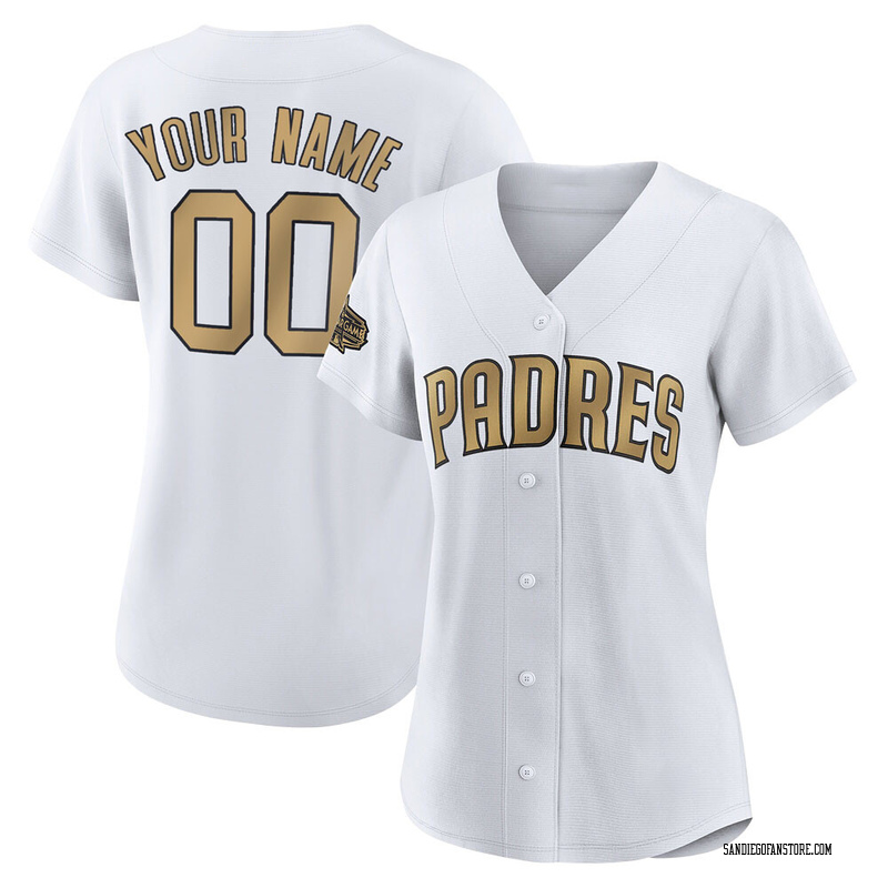 Custom Women's San Diego Padres Authentic 2022 All-Star Jersey - White Game