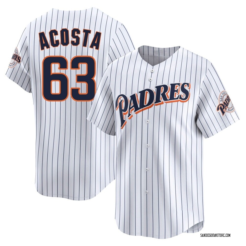 Daison Acosta Men's San Diego Padres Cooperstown Collection Jersey - White Limited