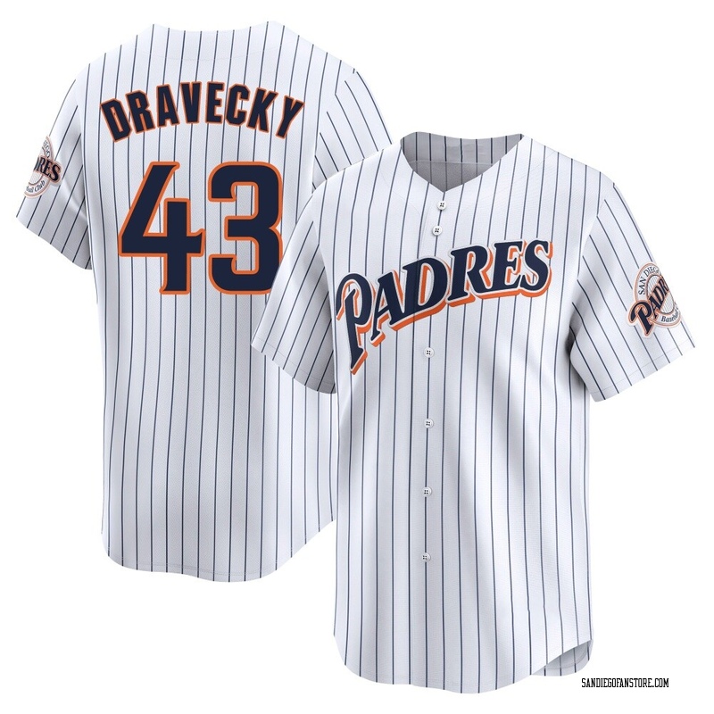 Dave Dravecky Men's San Diego Padres Cooperstown Collection Jersey - White Limited