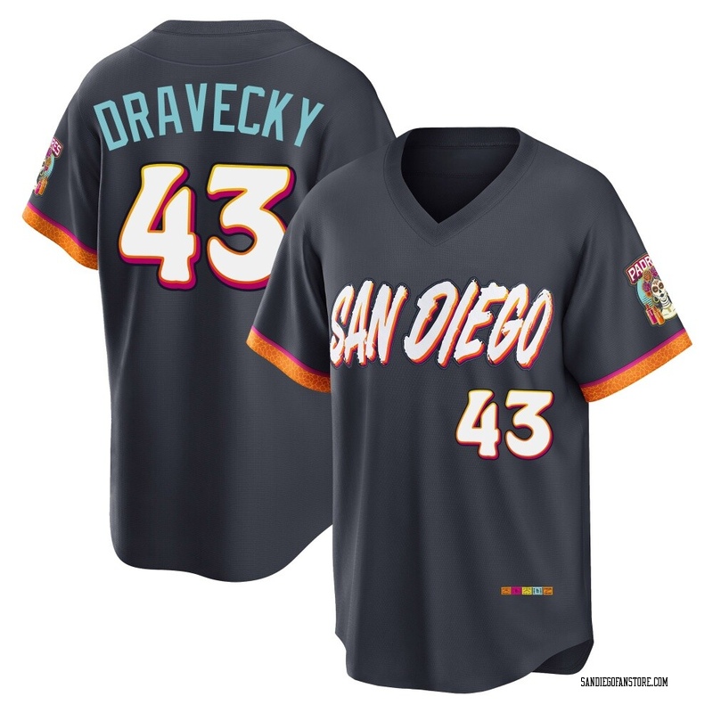 Dave Dravecky Youth San Diego Padres Obsidian 2026 City Connect Stadium Jersey - Limited