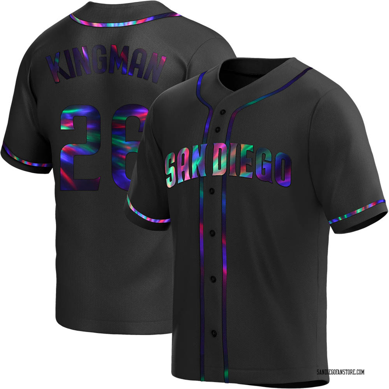 Dave Kingman Youth San Diego Padres Alternate Jersey - Black Holographic Replica