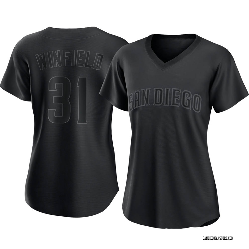 Dave Winfield Women's San Diego Padres Pitch Fashion Jersey - Black Authentic