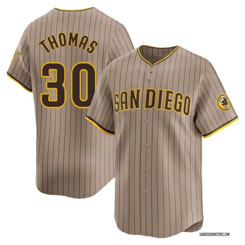 Derrel Thomas Men's San Diego Padres Tan Alternate Jersey - Limited