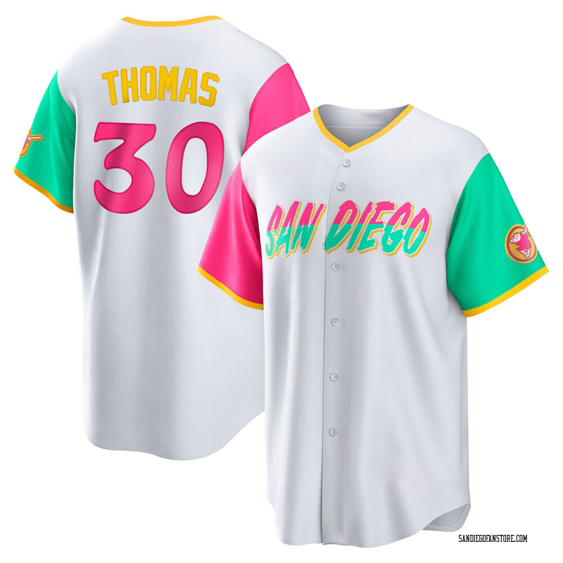 Derrel Thomas Youth San Diego Padres 2022 City Connect Jersey - White Replica