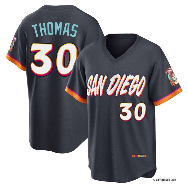 Derrel Thomas Youth San Diego Padres Obsidian 2026 City Connect Stadium Jersey - Limited