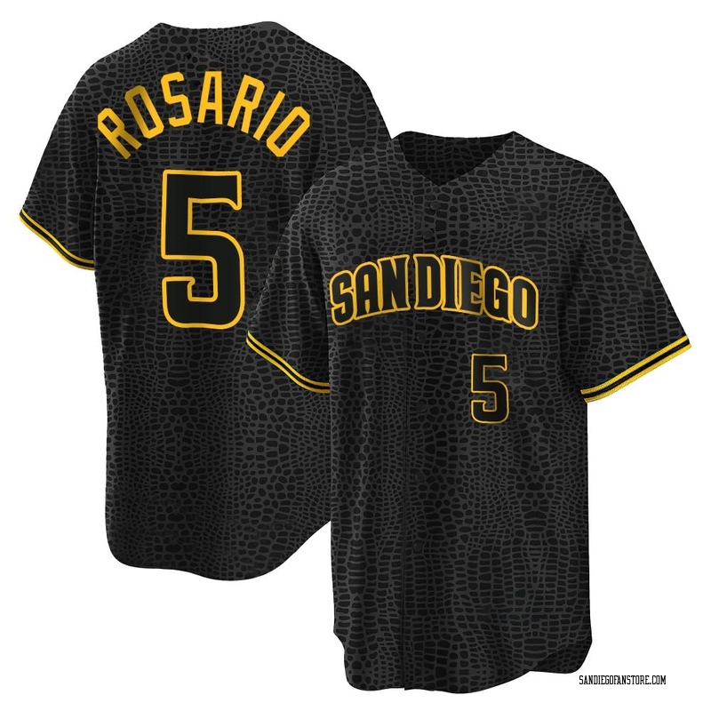 Eguy Rosario Youth San Diego Padres Snake Skin City Jersey - Black Replica