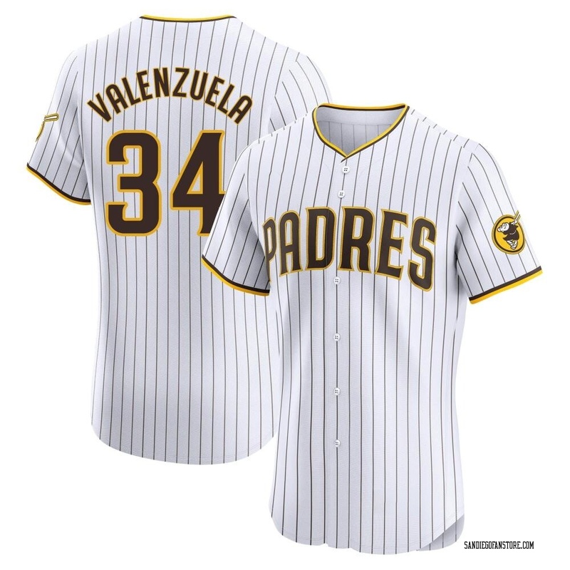 Fernando Valenzuela Men's San Diego Padres Home Jersey - White Elite