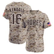Fred Kendall Men's San Diego Padres Alternate Vapor Premier Jersey - Camo Elite