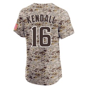 Fred Kendall Men's San Diego Padres Alternate Vapor Premier Jersey - Camo Elite