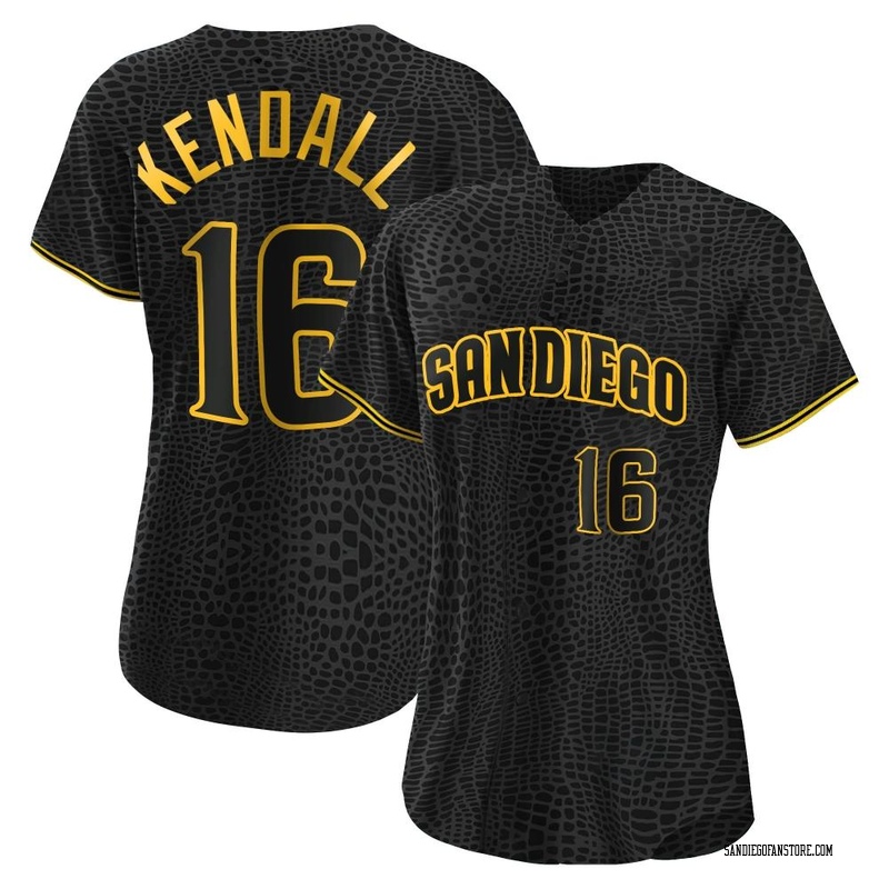 Fred Kendall Women's San Diego Padres Snake Skin City Jersey - Black Replica