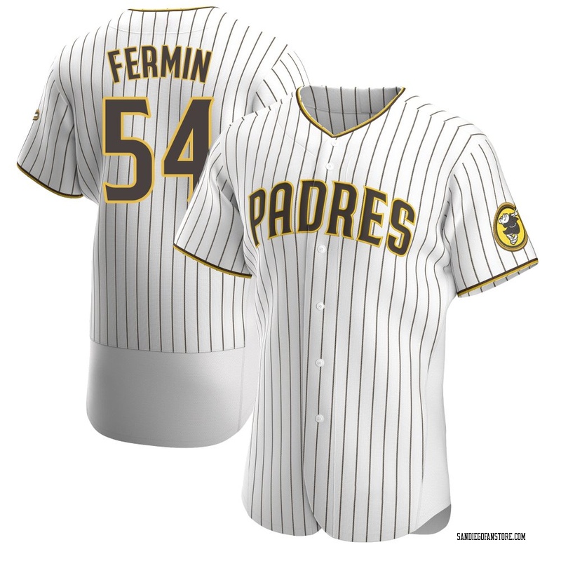 Freddy Fermin Men's San Diego Padres Home Jersey - White/Brown Authentic