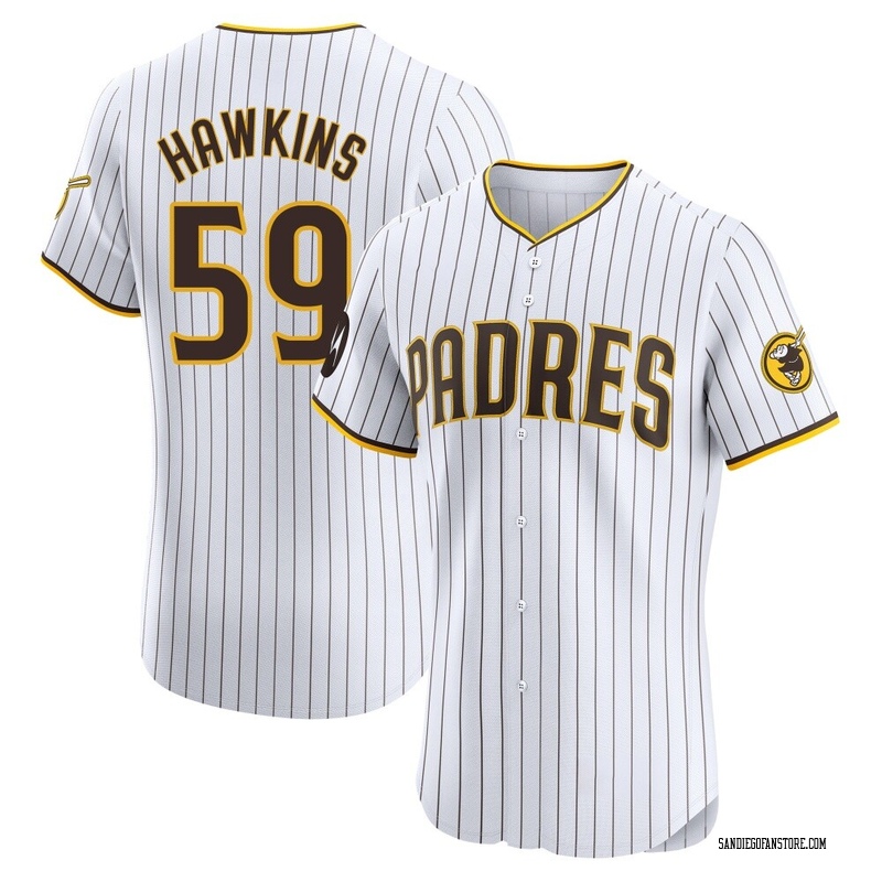 Garrett Hawkins Men's San Diego Padres Home Patch Jersey - White Elite