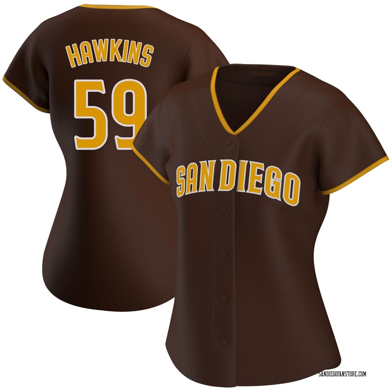 Garrett Hawkins Women's San Diego Padres Road Jersey - Brown Replica