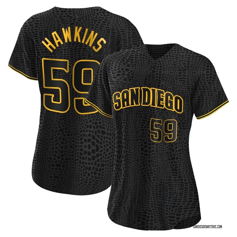 Garrett Hawkins Women's San Diego Padres Snake Skin City Jersey - Black Authentic