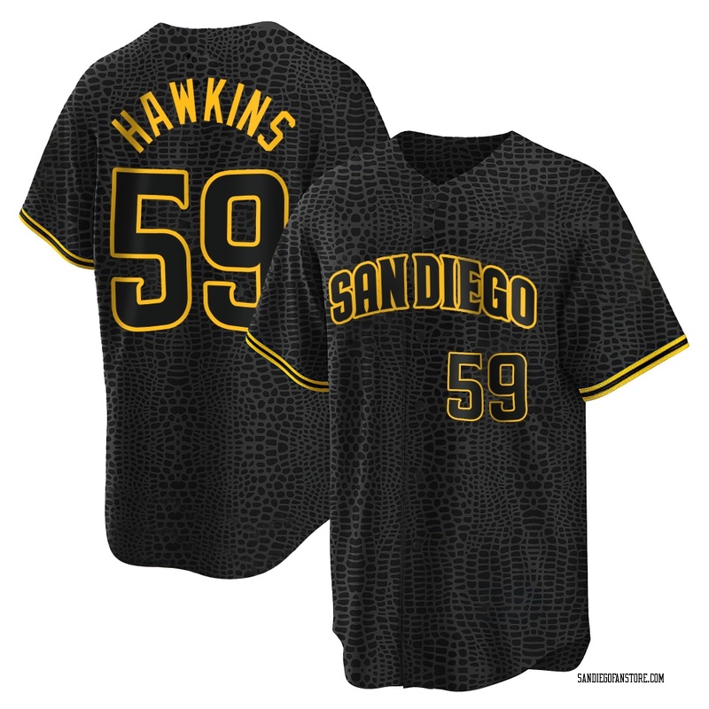 Garrett Hawkins Youth San Diego Padres Snake Skin City Jersey - Black Replica