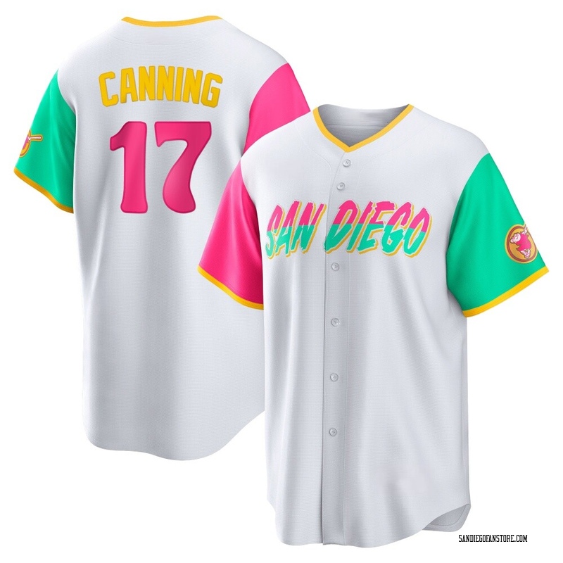 Griffin Canning Men's San Diego Padres 2022 City Connect Jersey - White Replica