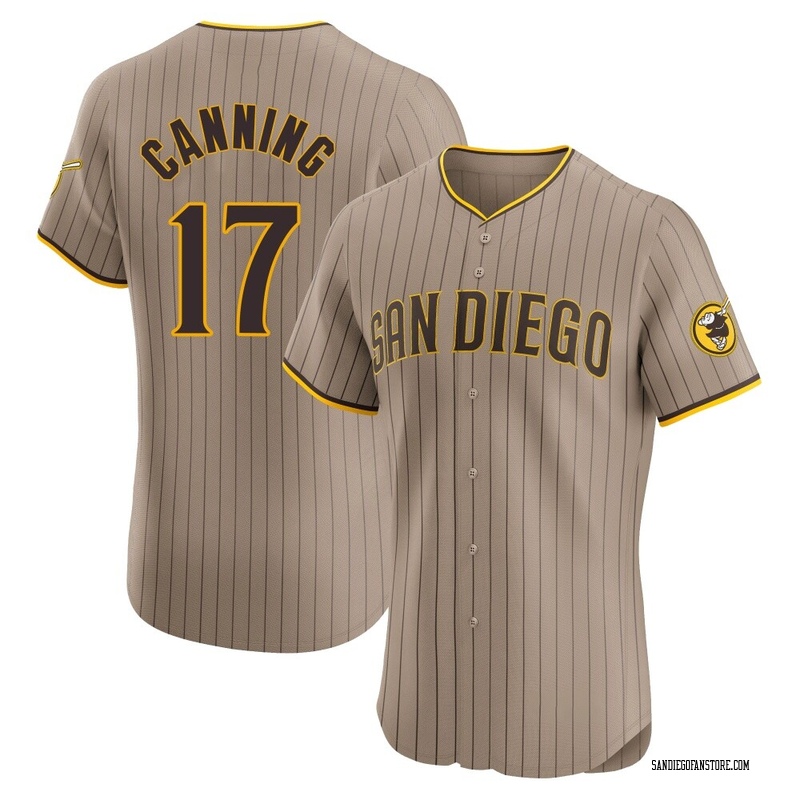 Griffin Canning Men's San Diego Padres Alternate Jersey - Brown Elite