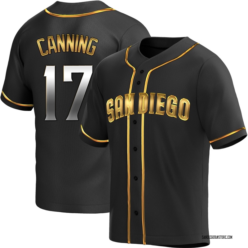 Griffin Canning Youth San Diego Padres Alternate Jersey - Black Golden Replica