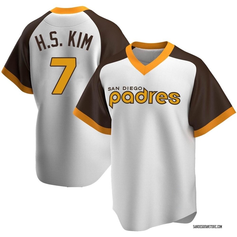 BOYS YOUTH MLB Team Apparel San Diego Padres HA-SEONG KIM Baseball Jer –