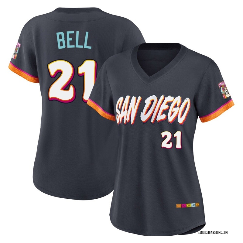 Heath Bell Women's San Diego Padres Obsidian 2026 City Connect Stadium Jersey - Limited
