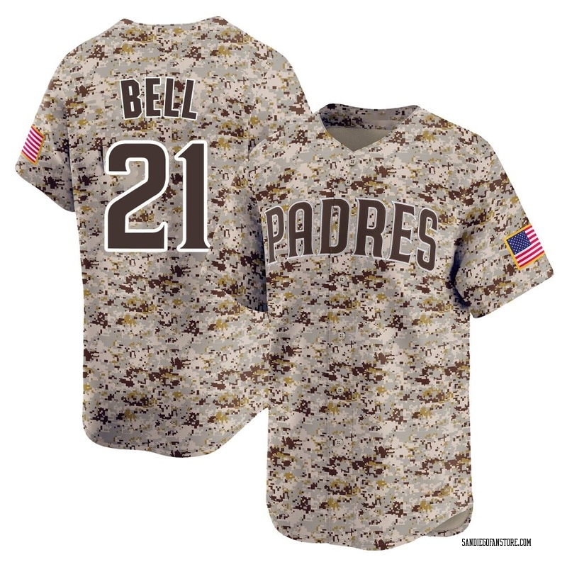 Heath Bell Youth San Diego Padres 2nd Alternate Jersey - Camo Limited